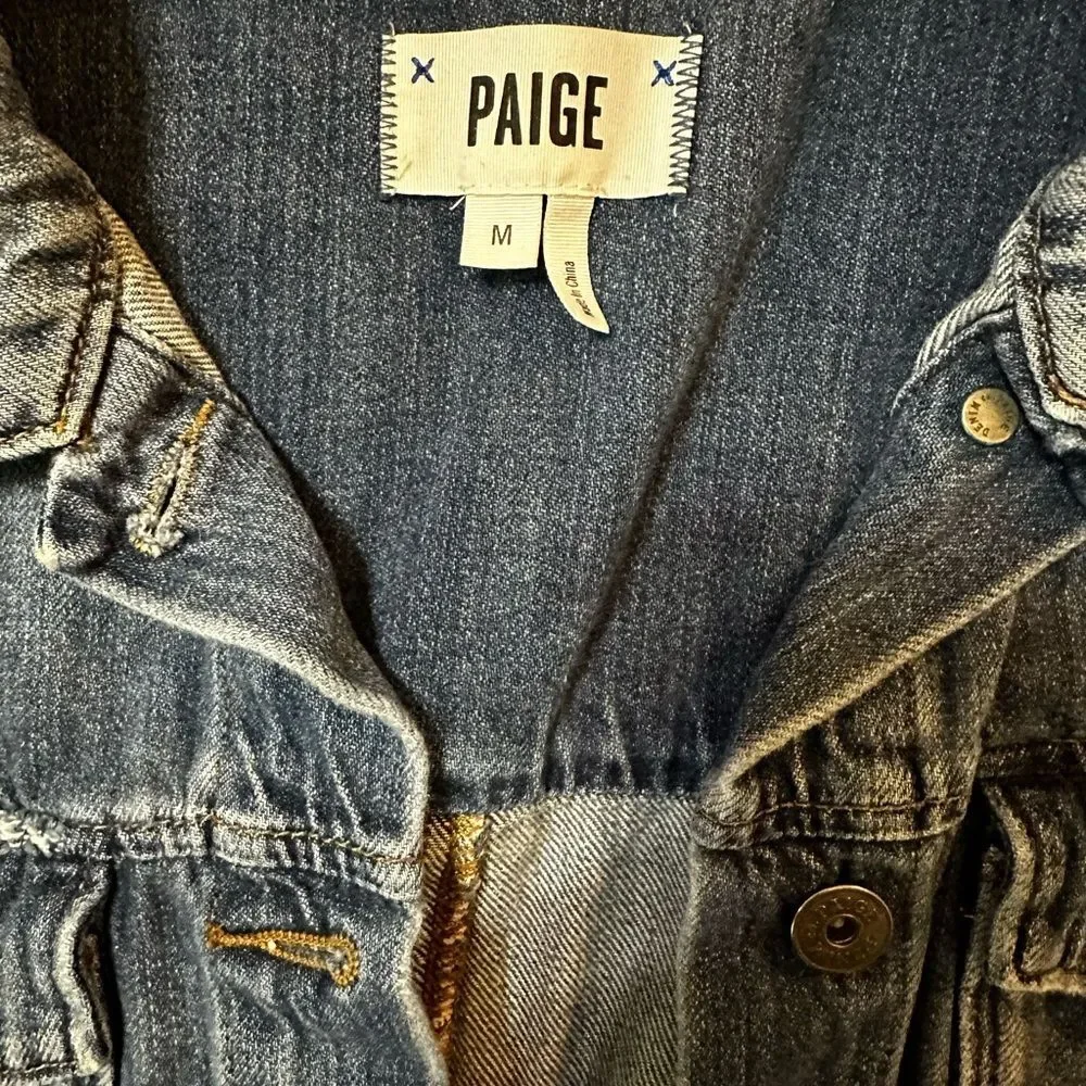 PAIGE Classic Blue Denim Jacket - Picture 2 of 5